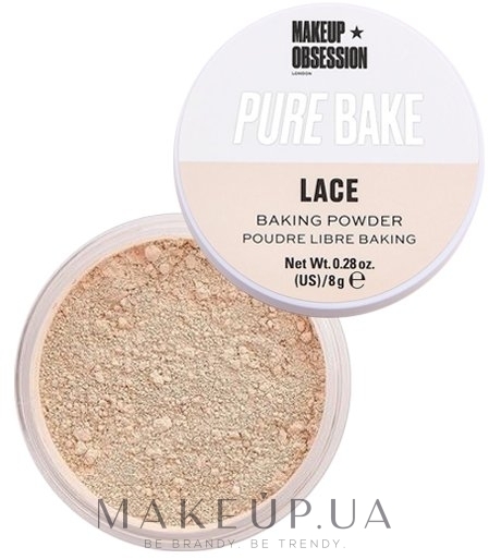 Пудра для лица - Makeup Obsession Pure Bake Baking Powder — фото Lace