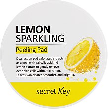 Диски ватні для пілінгу - Secret Key Lemon Sparkling Peeling Pad — фото N3