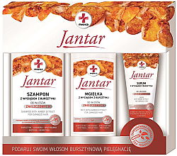 Духи, Парфюмерия, косметика Набор - Ideepharm Jantar Medica (shmp/330ml + serum/100ml + hair/mist/200ml)