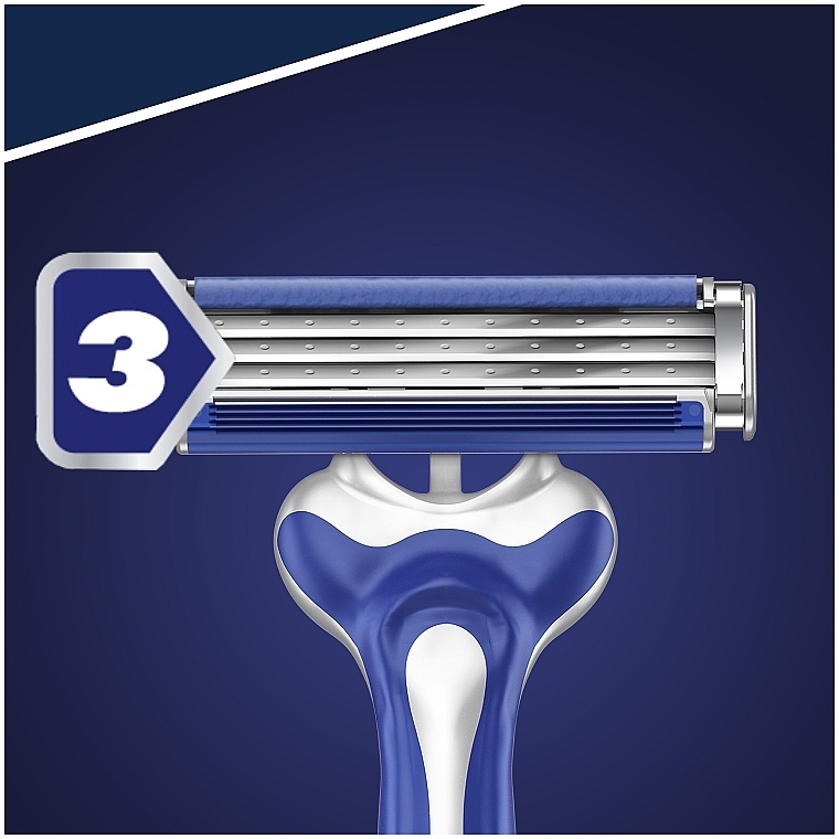 Набір одноразових станків для гоління, 8 шт. - Gillette Blue 3 Comfort — фото N4
