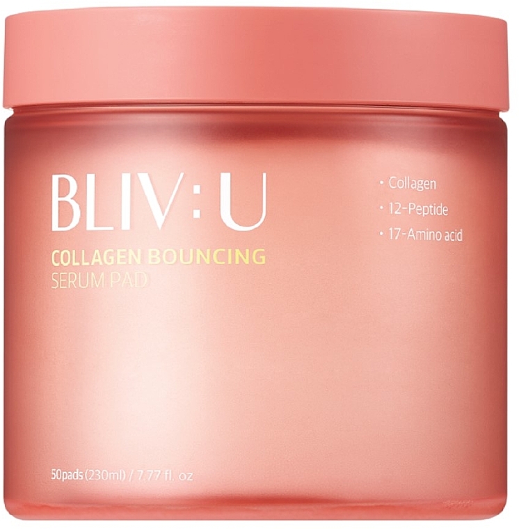 Педы с коллагеном - Bliv:U Collagen Bouncing Serum Pad — фото N1