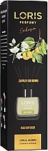 Духи, Парфюмерия, косметика Аромадиффузор "Липа и жасмин" - Loris Parfum Reed Diffuser Linden & Jasmine