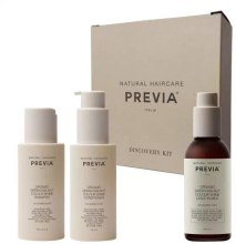 Парфумерія, косметика Набір дорожній - Previa Green Walnut Discovery Kit (sh 100ml + cond 100ml + milk 100ml)