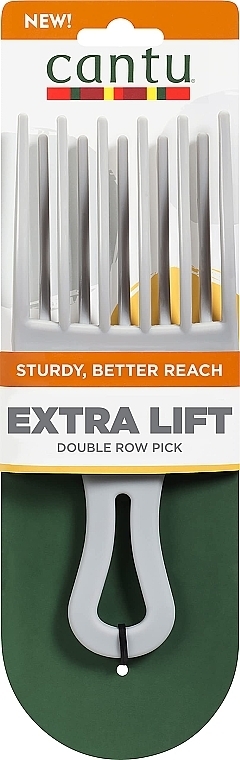 Гребень с двумя рядами зубцов - Cantu Extra Lift Double Row Pick — фото N1