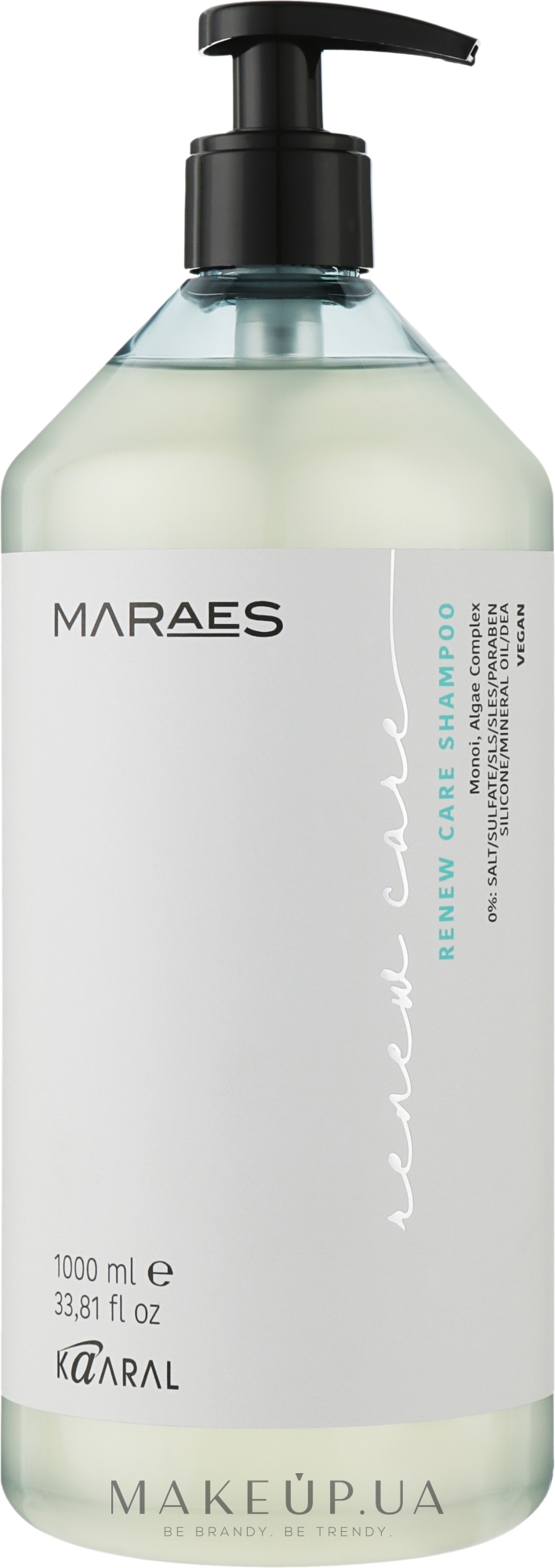 Шампунь для восстановления волос с комплексом водорослей - Kaaral Maraes Renew Care Shampoo — фото 1000ml
