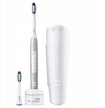 Електрична зубна щітка з чохлом, срібло - Oral-B Pulsonic Slim 1200 Travel Edition — фото N2