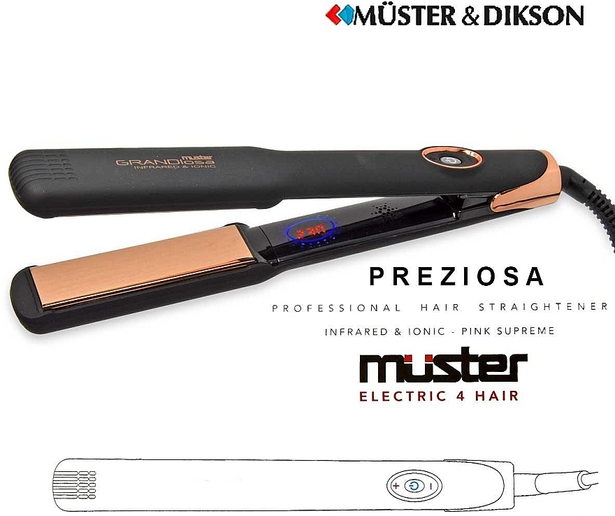 Выпрямитель для волос - Muster Grandiosa Professional Straightener — фото N2
