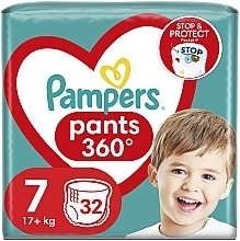 Парфумерія, косметика Підгузки-трусики Pants Розмір 7 (17 кг), 32 шт. - Pampers