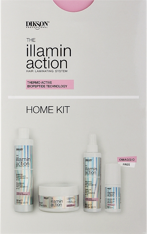 Набор - Dikson Illaminaction Home Kit (shmp/300ml + conc/300ml + cr/200ml + spray/80ml) — фото N1