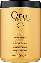 Парфумерія, косметика Відновлювальна маска з активними мікрочасточками золота - Fanola Oro Therapy Oro Puro Mask