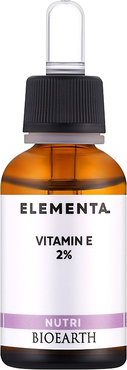 Сироватка для обличчя "Вітамін Е 2%" - Bioearth Elementa Nutri Vitamin E 2% — фото N1