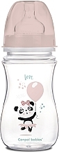 Парфумерія, косметика Пляшка з широким отвором "Easystart Exotic Animals" антиколікова, 240 мл, рожева - Canpol Babies