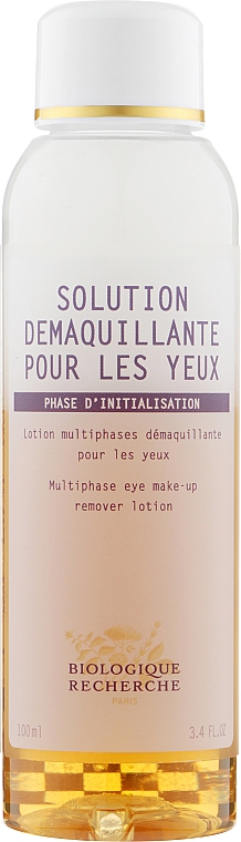 Засіб для очищення шкіри навколо очей - Biologique Recherche Multi-phase Eye Make-up Remover Lotion — фото N1