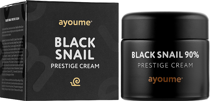 Крем для лица с муцином черной улитки - Ayoume Black Snail Prestige Cream — фото N2