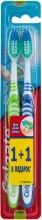 Набор "Эксперт чистоты", средней жесткости, салатовая + синяя - Colgate Expert Cleaning Medium Toothbrush — фото N1
