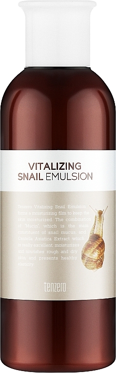 Эмульсия для лица с муцином улитки - Tenzero Vitalizing Snail Emulsion — фото N1