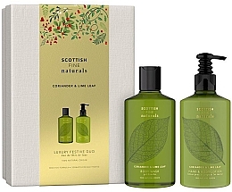Набір - Scottish Fine Soaps Coriander & Lime Leaf Luxury Festive Duo (sh/gel/300ml + lot/300ml) — фото N1