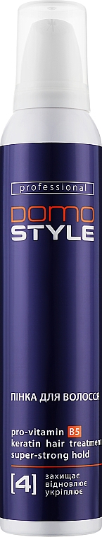 Пенка для волос, сверхсильная фиксация (4) - Domo Style
