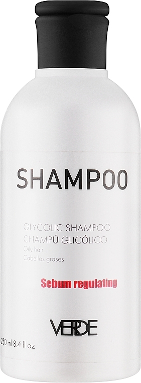 Натуральный шампунь для жирных волос - Verde Sebum Regulating Shampoo — фото N1