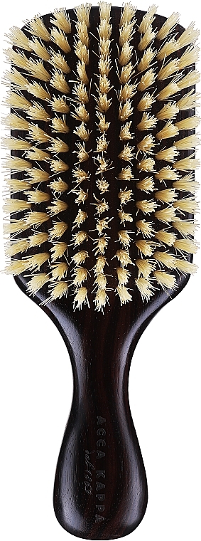 Щетка для волос, 17 см, белая щетина - Acca Kappa Ebony Wood Club Style Hairbrush White Natural Bristles — фото N1