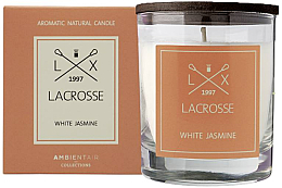 Парфумерія, косметика Ароматична свічка "Білий жасмин" - Ambientair Lacrosse White Jasmine