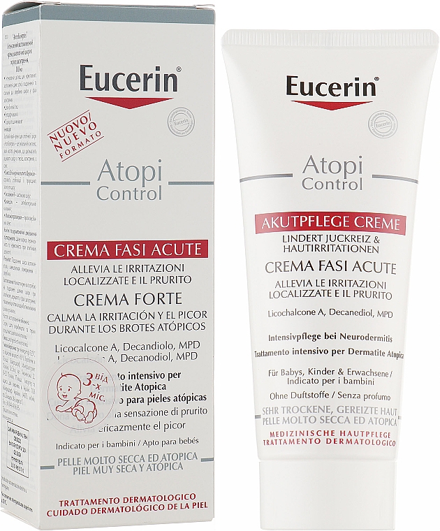 Успокаивающий крем для атопической кожи - Eucerin AtopiControl Acute Care — фото N3