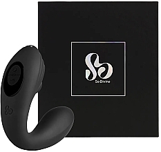 Стимулятор точки G, чорний - So Divine Pearl Vibe 2 In 1 G-Spot & Suction Stimulator — фото N1