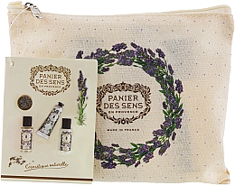 Духи, Парфюмерия, косметика Набор для путешествий "Лаванда" - Panier des Sens Travel set Relaxing Lavender (h/cr/30ml + sh/gel/50ml + b/lot/50ml)