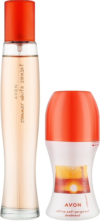 Avon Summer White Sunset - Набор (edt/50ml + deo/50ml) — фото N1