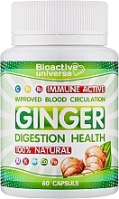 Имбирь в капсулах для поддержания и укрепления иммунитета, улучшения пищеварения - Bioactive Universe Immune Active Ginger — фото N1