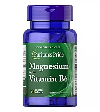 Парфумерія, косметика Дієтична добавка "Магній і B6" - Puritan's Pride Magnesium with Vitamin B6