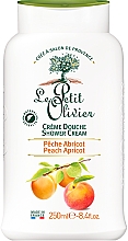 Крем для душу "Персик і Абрикоса" - Le Petit Olivier Shower Cream — фото N1