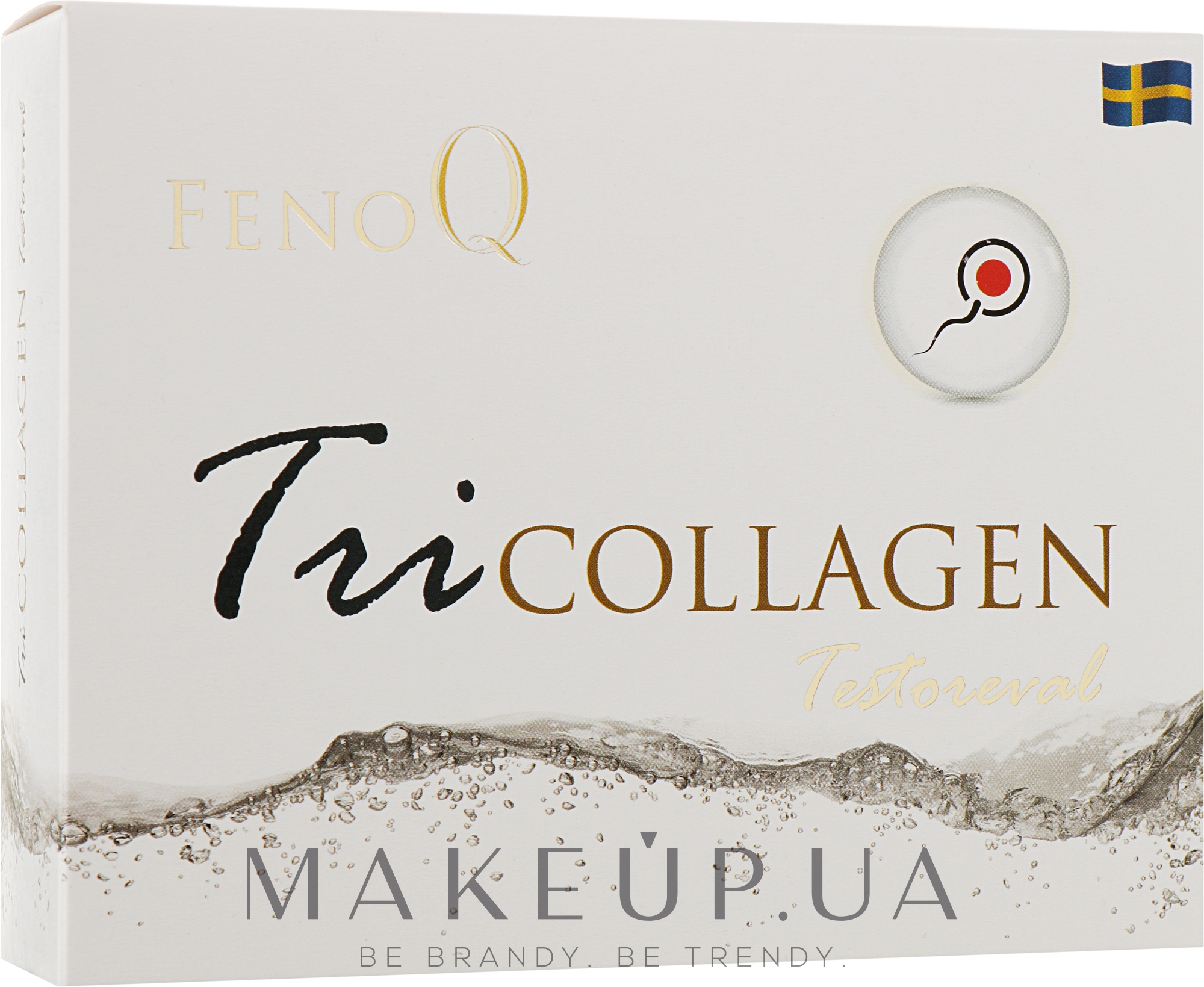 Питьевой триколлаген пептиды для мужчин - FenoQ TriCollagen Testoreval — фото 14x25ml