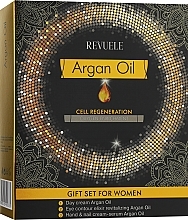 Духи, Парфюмерия, косметика УЦЕНКА Набор - Revuele Argan Oil Gift Set (f/cr/50ml + h/ser/50ml + eye/elixir/25ml) *