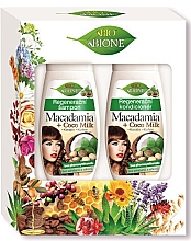 Парфумерія, косметика Набір - Bione Cosmetics Macadamia + Coco Milk Set (shampoo/260ml + cond/260ml)