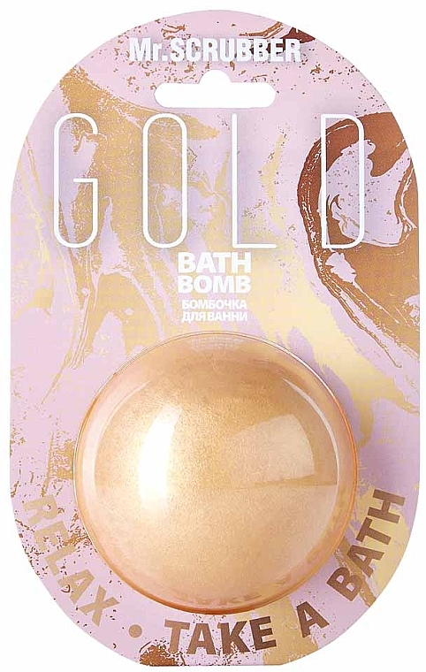 Бомбочка для ванни Gold - Mr.Scrubber — фото N1