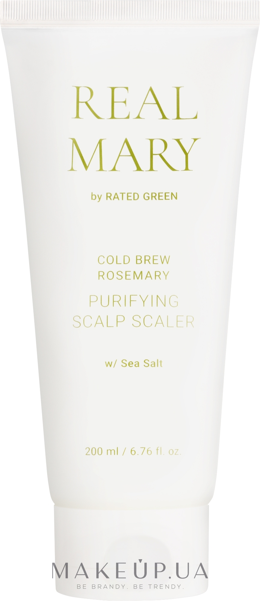 Очищувальна і відлущувальна маска для шкіри голови із соком розмарину - Rated Green Real Mary Cold Brew Purifying Scalp Scaler — фото 200ml