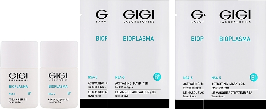 Набор, 6 продуктов - Gigi Bioplasma Skin Rejuvenating Two Treatment Kit  — фото N2