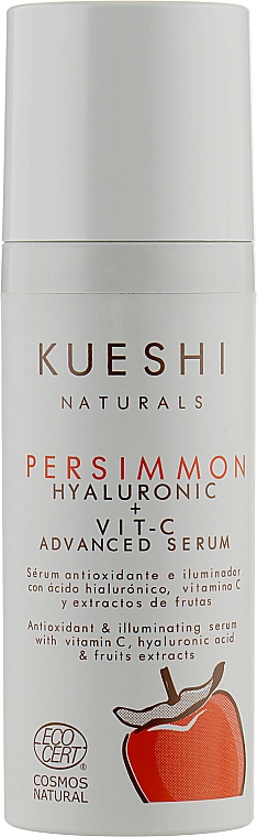 Сыворотка для лица с гиалуроновой кислотой и витамином C - Kueshi Naturals Persimmon Hilauronic + Vit-C Advanced Serum — фото N1