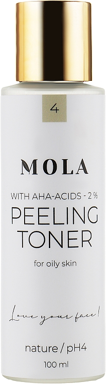 Тонер-пилинг с АНА-кислотами 2% - Mola Peeling Toner