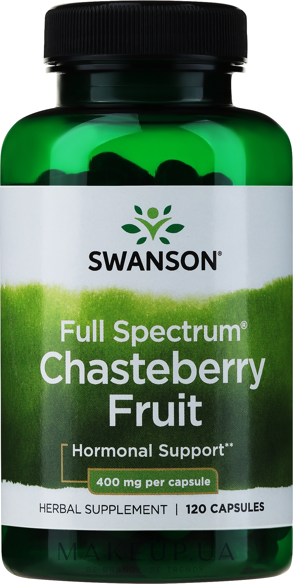 Харчова добавка "Плоди чорничного дерева", 400 мг - Swanson Chasteberry Fruit — фото 120шт