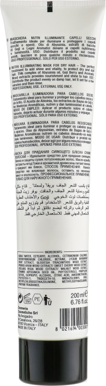 Маска для блиску сухого волосся - Pura Kosmetica Nutri Lumia Mask — фото N4