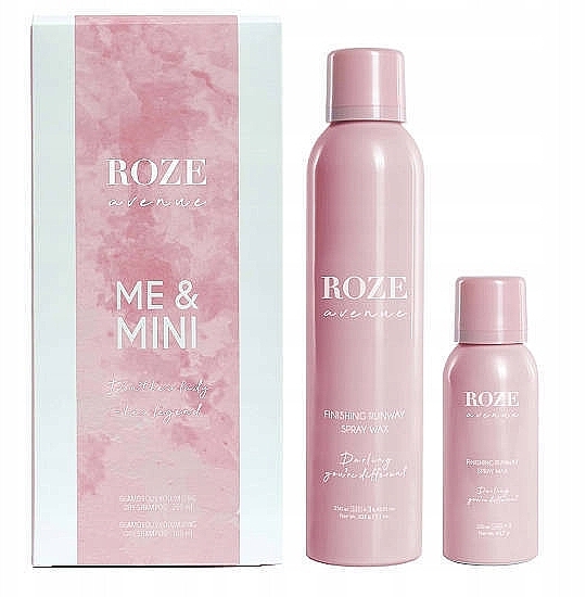 Набор - Roze Avenue Me & Mini Finishing Spray Wax (sprey/250ml + sprey/100ml) — фото N1