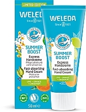 Крем для рук - Weleda Summer Boost Express Hand Cream Limited Edition — фото N2