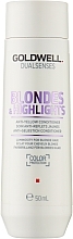 Кондиціонер проти жовтизни для освітленого волосся - Goldwell Dualsenses Blondes&Highlights Anti-Yellow Conditioner — фото N4