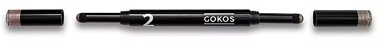 Двойной хайлайтер для век в карандаше - Gokos EyeLighter Black Edition — фото N1