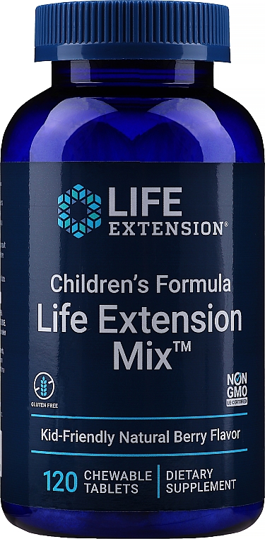 Харчові добавки для дітей - Life Extension Children's Formula Life Extension Mix, Natural Berry — фото N1
