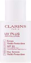 Духи, Парфюмерия, косметика Защитный флюид-экран для лица - Clarins UV PLUS Anti-Pollution Sunscreen Multi-Protection Broad Spectrum SPF 50 