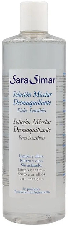 Мицеллярная вода - Sara Simar Micellar Solution Make-up Remover — фото N1