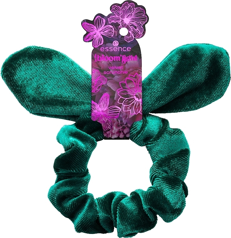 Бархатная резинка для волос- Essence In The Bloom'light Love At First Bloom Velvet Scrunchie — фото N1